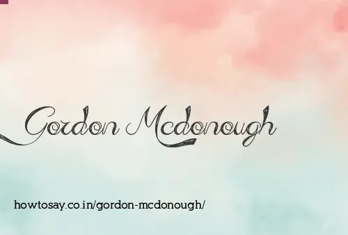 Gordon Mcdonough