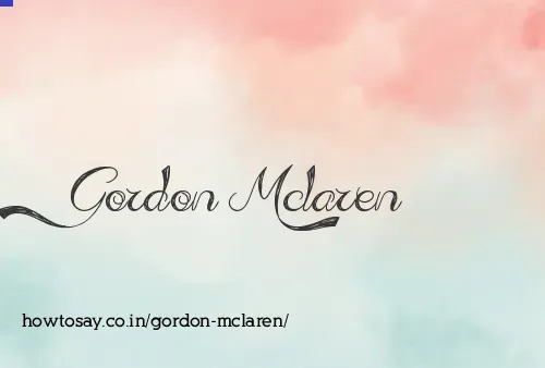 Gordon Mclaren