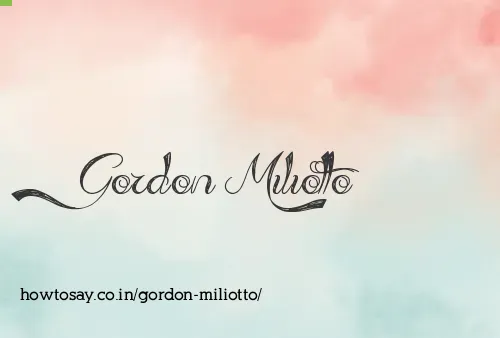 Gordon Miliotto