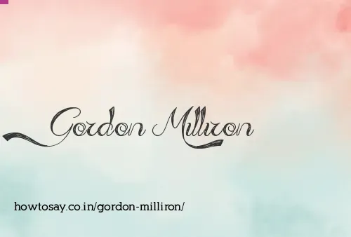 Gordon Milliron