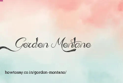 Gordon Montano