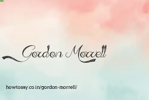 Gordon Morrell