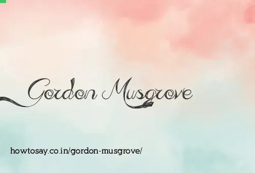 Gordon Musgrove