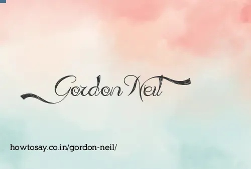 Gordon Neil
