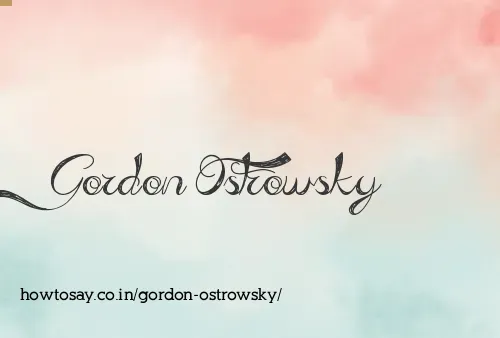 Gordon Ostrowsky