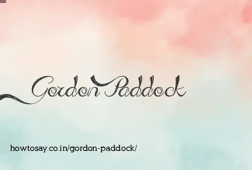 Gordon Paddock