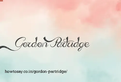 Gordon Partridge