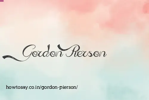 Gordon Pierson