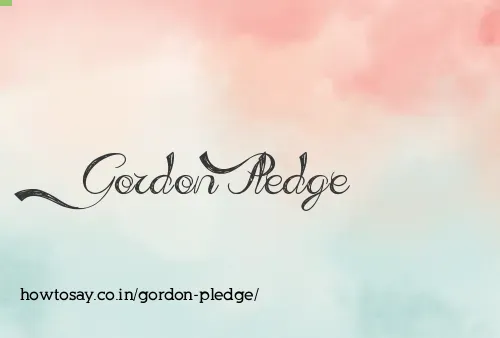 Gordon Pledge