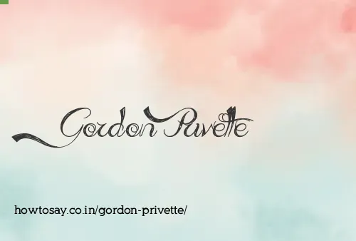 Gordon Privette
