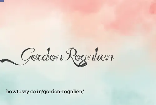 Gordon Rognlien