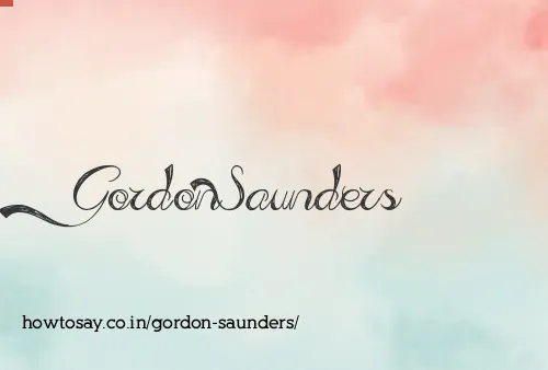 Gordon Saunders