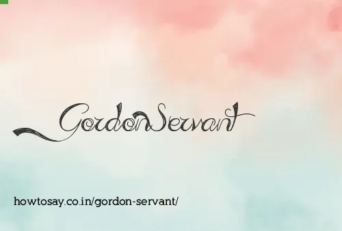 Gordon Servant