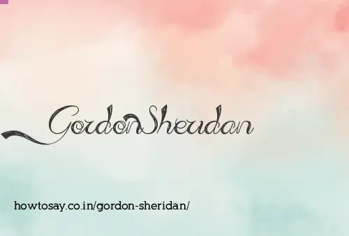 Gordon Sheridan