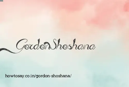 Gordon Shoshana