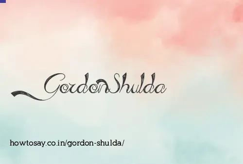 Gordon Shulda