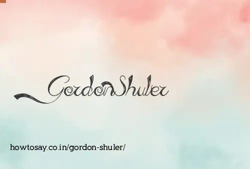 Gordon Shuler
