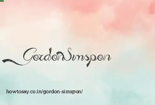 Gordon Simspon