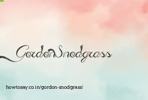 Gordon Snodgrass