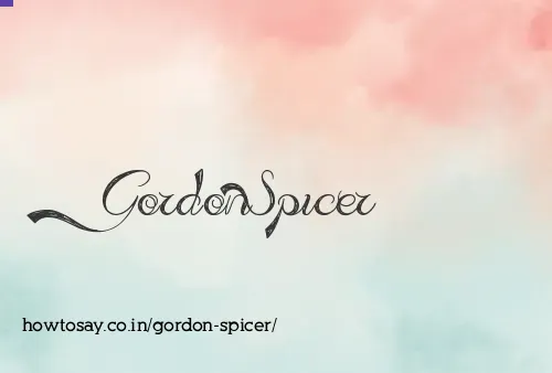 Gordon Spicer