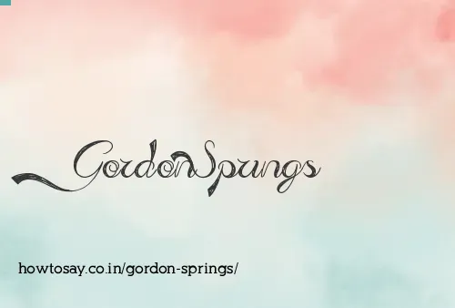 Gordon Springs