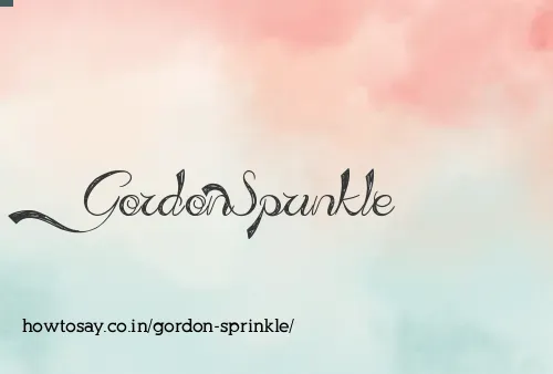 Gordon Sprinkle