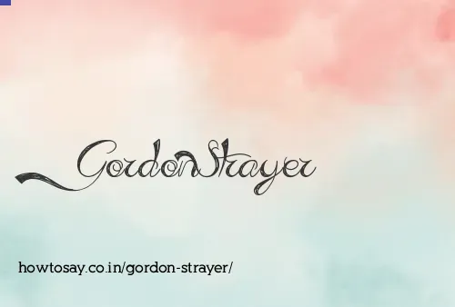Gordon Strayer