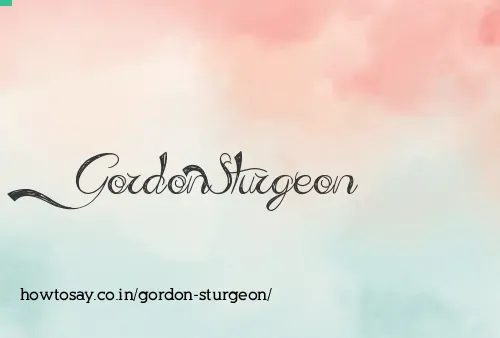 Gordon Sturgeon