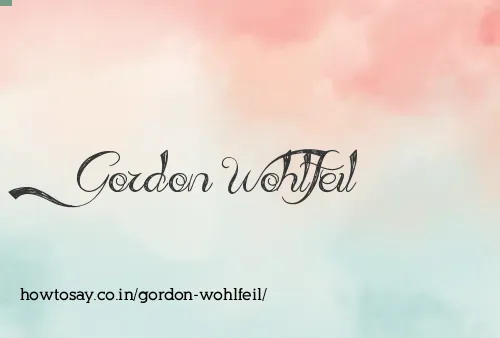 Gordon Wohlfeil