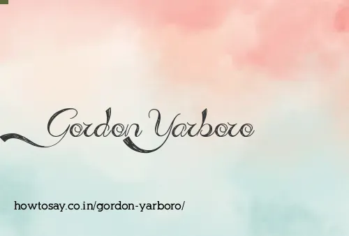 Gordon Yarboro