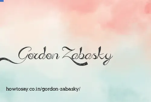 Gordon Zabasky