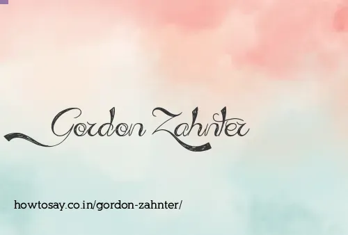Gordon Zahnter