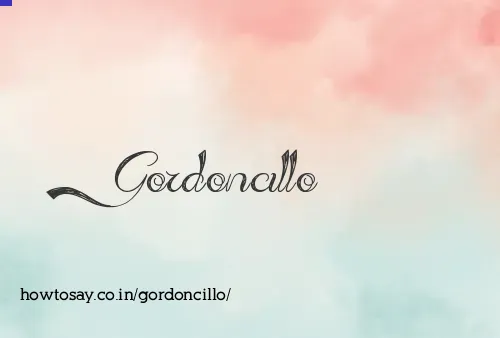 Gordoncillo