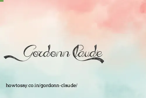 Gordonn Claude