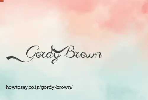 Gordy Brown