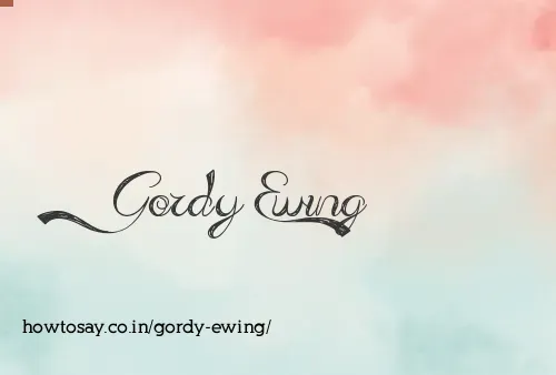 Gordy Ewing