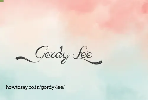 Gordy Lee