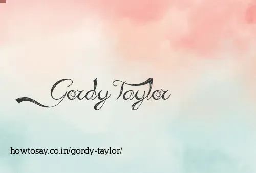 Gordy Taylor