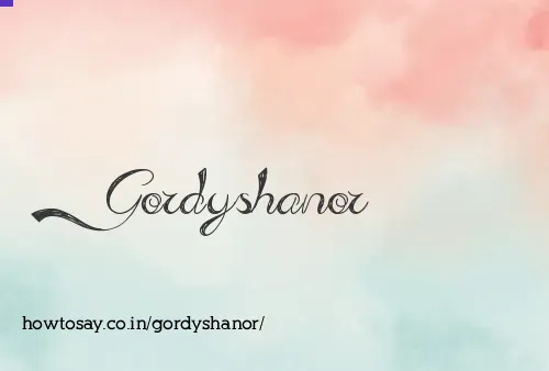 Gordyshanor