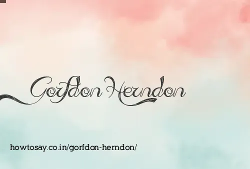 Gorfdon Herndon