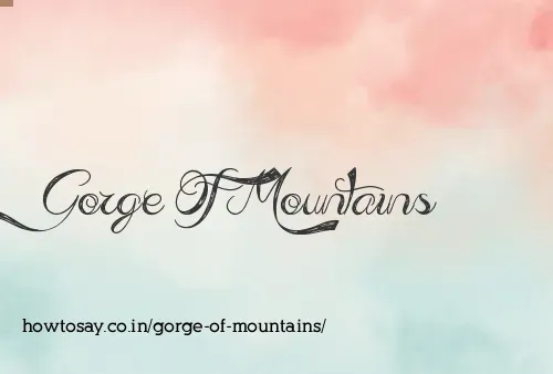 Gorge Of Mountains