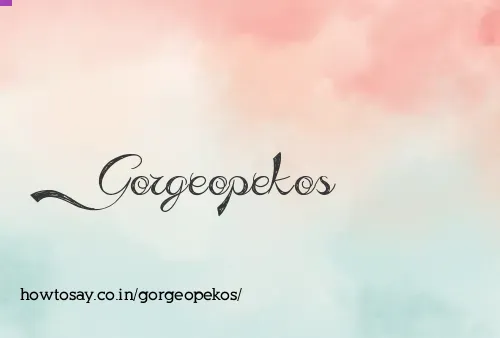 Gorgeopekos