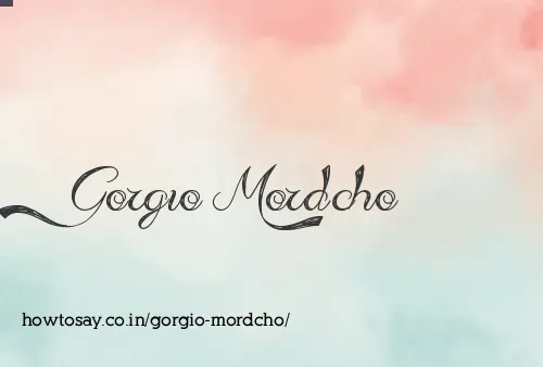 Gorgio Mordcho