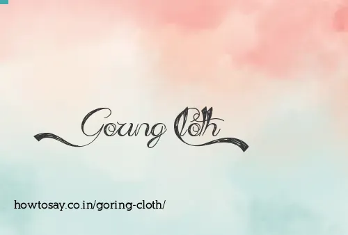 Goring Cloth