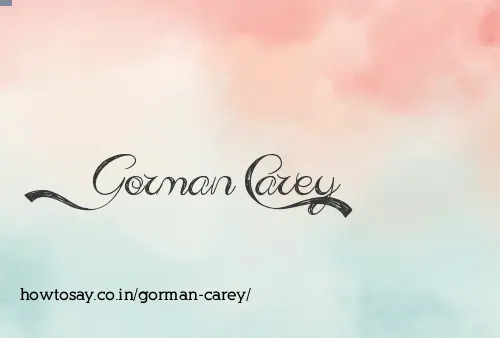 Gorman Carey