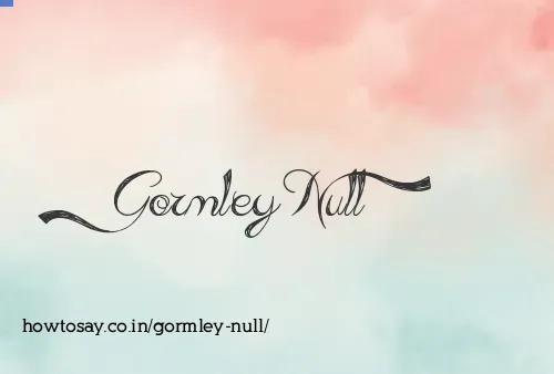 Gormley Null