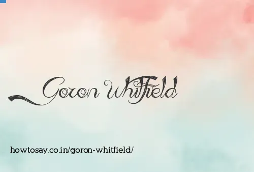 Goron Whitfield