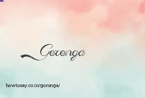 Goronga