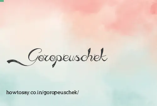 Goropeuschek