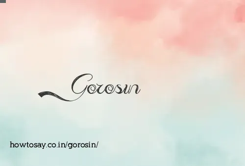 Gorosin